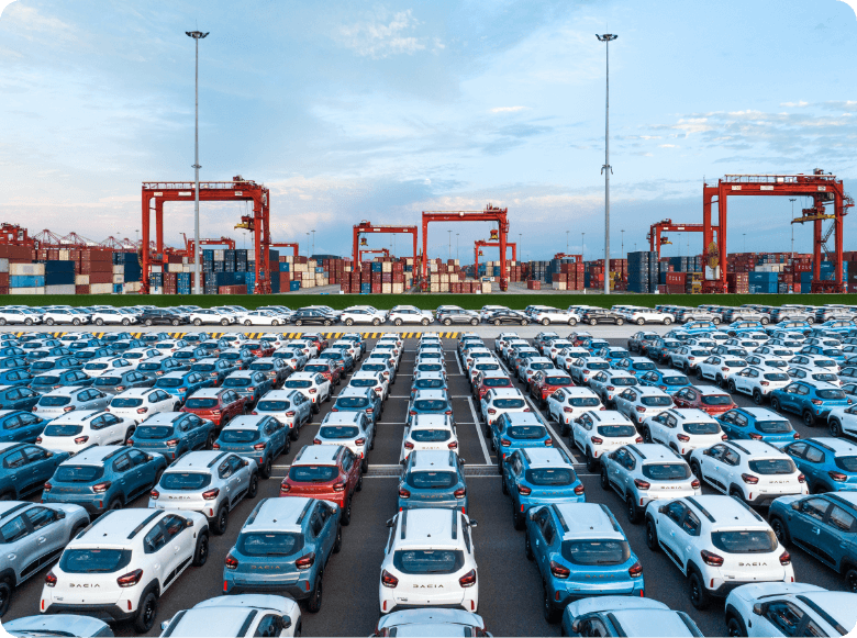 Cars Parking at Southampton port