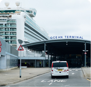 A Car in front of ocean Terminal Gate